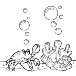 coloriage Crabe updated a imprimer gratuitement