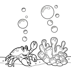 coloriage Crabe updated a imprimer gratuitement