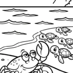 coloriage Crabe updated à imprimer pour enfant de 6 ans