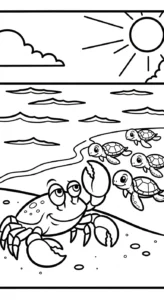 coloriage Crabe updated à imprimer pour enfant de 6 ans