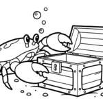 imprimer coloriage Crabe updated gratuit
