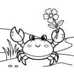 coloriage Crabe updated en ligne