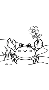 coloriage Crabe updated en ligne
