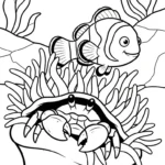 coloriage Crabe updated à imprimer pdf gratuit