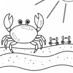 coloriage Crabe updated a colorier en ligne gratuitement