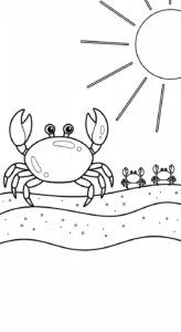 coloriage Crabe updated a colorier en ligne gratuitement