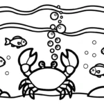coloriage Crabe updated gratuit en ligne