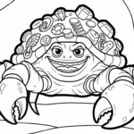 coloriage Crabe updated a imprimer gratuitement