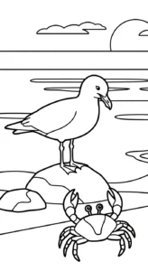 coloriage Crabe updated à imprimer pour enfant de 2 ans