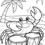 coloriage Crabe updated en ligne