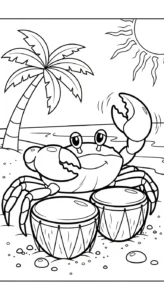 coloriage Crabe updated en ligne