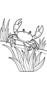 coloriage Crabe updated à imprimer gratuit