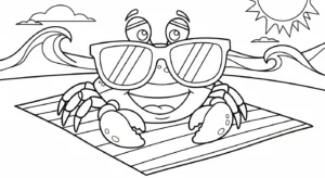 coloriage Crabe updated à imprimer pour enfant de 4 ans