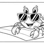 coloriage Crabe updated à imprimer gratuitement