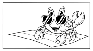 coloriage Crabe updated à imprimer gratuitement