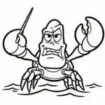 coloriage Crabe updated à imprimer gratuitement