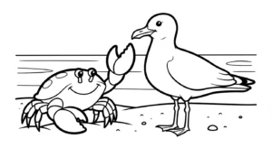 coloriage Crabe updated pour enfants à imprimer