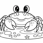 coloriage Crabe updated pour enfants a imprimer gratuit