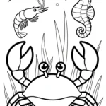 coloriage Crabe updated a imprimer gratuit