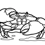 a imprimer coloriage Crabe updated gratuit