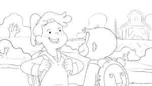 coloriage Curious George pour enfants a imprimer gratuit