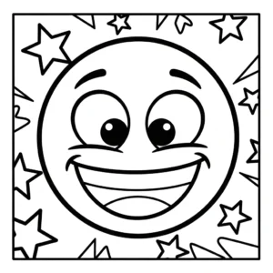 coloriage Emoji updated à imprimer pour enfant de 2 ans