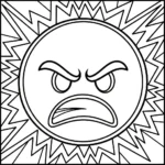 coloriage Emoji updated à imprimer pour enfants