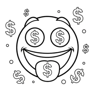 coloriage Emoji updated à imprimer pour enfant de 2 ans