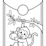 coloriage Enveloppe Rouge à imprimer pour enfant de 4 ans