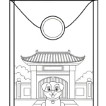 coloriage Enveloppe Rouge et apprentissage