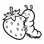 coloriage Fraise updated à imprimer pdf