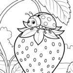 coloriage Fraise updated à imprimer gratuit