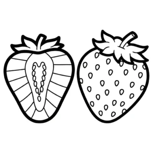 coloriage Fraise updated de pour enfants