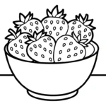 coloriage Fraise updated à imprimer pdf