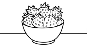 coloriage Fraise updated à imprimer pdf