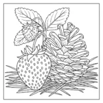 coloriage Fraise updated à imprimer kawaii