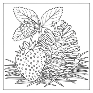 coloriage Fraise updated à imprimer kawaii