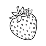 coloriage Fraise updated à imprimer pour enfant de 12 ans