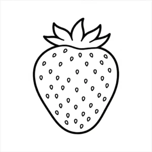 coloriage Fraise updated à imprimer gratuitement