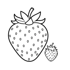 coloriage Fraise updated à imprimer gratuit