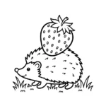 coloriage Fraise updated pour enfant de 6 ans