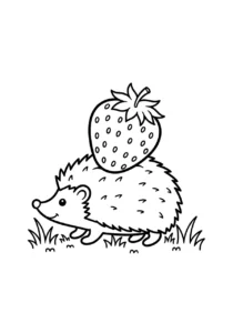 coloriage Fraise updated pour enfant de 6 ans