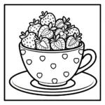 coloriage Fraise updated a imprimer pour enfant de 4 ans