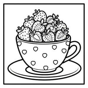 coloriage Fraise updated a imprimer pour enfant de 4 ans