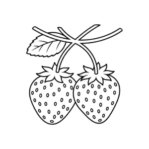 imprimer coloriage Fraise updated pour enfant