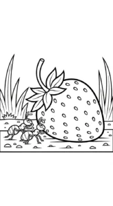 coloriage Fraise updated pour enfant de 8 ans