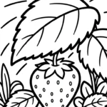coloriage Fraise updated à imprimer pour enfant de 6 ans