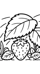 coloriage Fraise updated à imprimer pour enfant de 6 ans