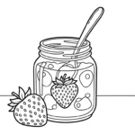 coloriage Fraise updated à imprimer pdf gratuit