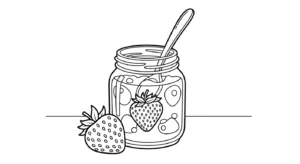 coloriage Fraise updated à imprimer pdf gratuit